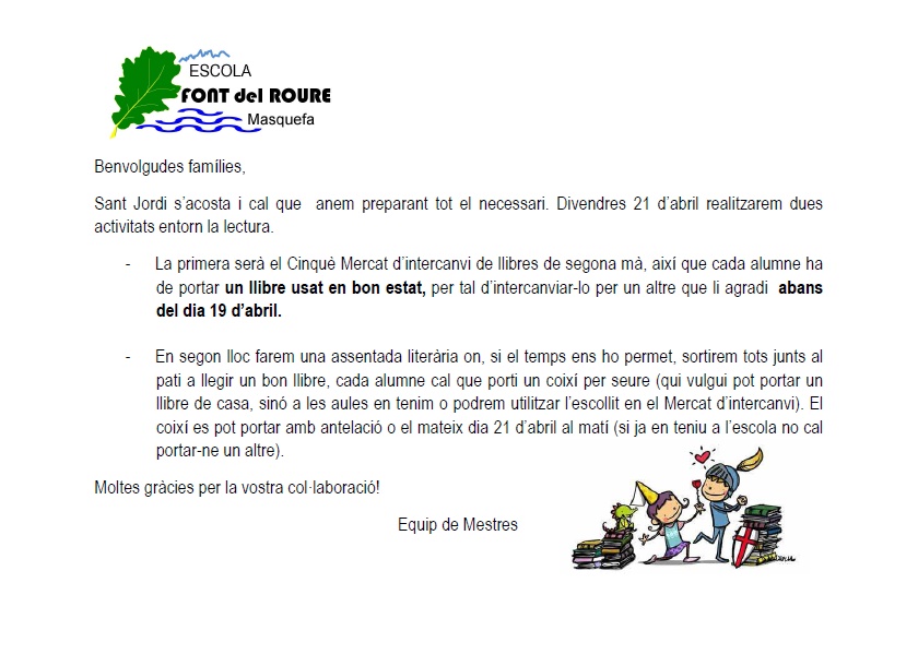 circular V mercat d'intercanvi de llibres