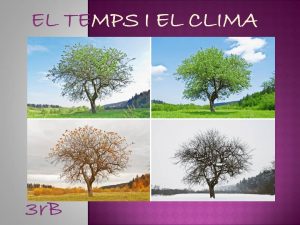 El Temps i El Clima 3rB