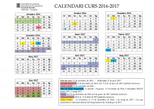calendari escolar 2016-17