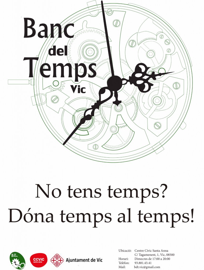 Cartell Banc del temps