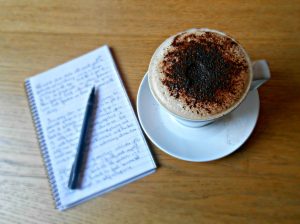 writers-desk-with-cappuccino