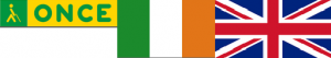 Logo ONCE - Bandera Irlanda - UK
