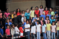 L'Escola de Músics va gaudir de les genialitats de Santi Millán.