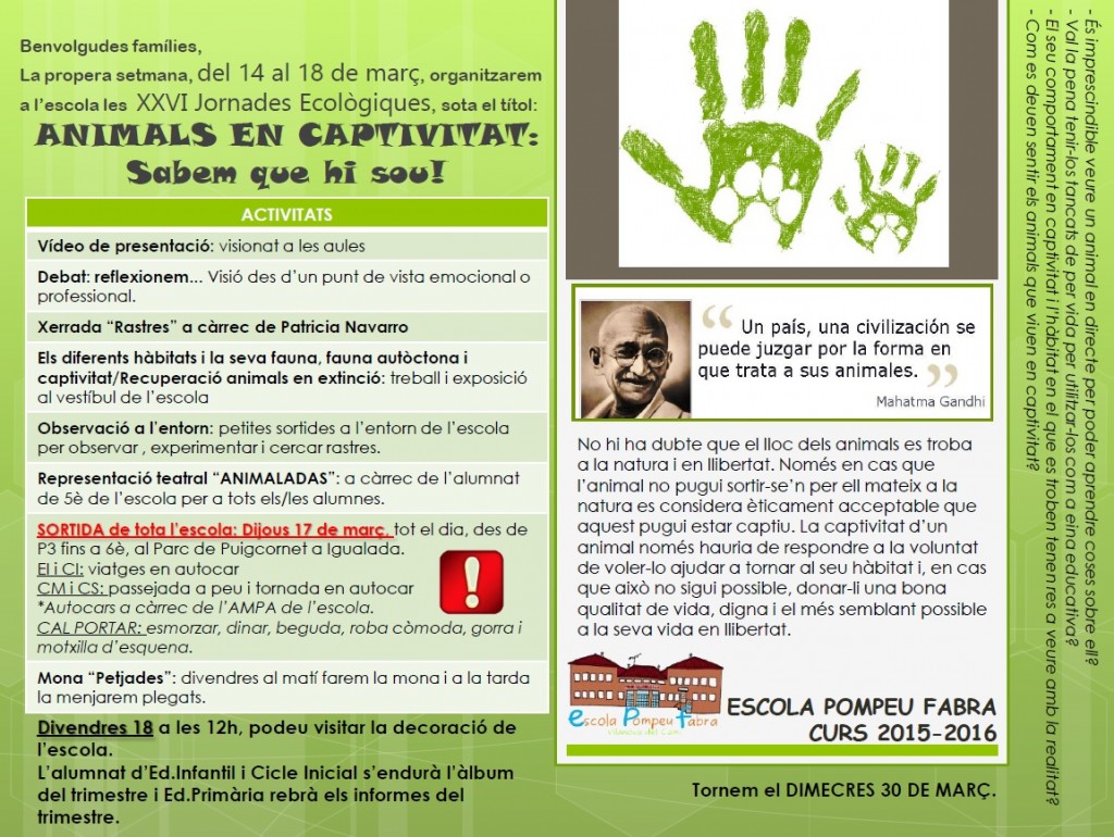 Comunicat famílies XXVI JJEE