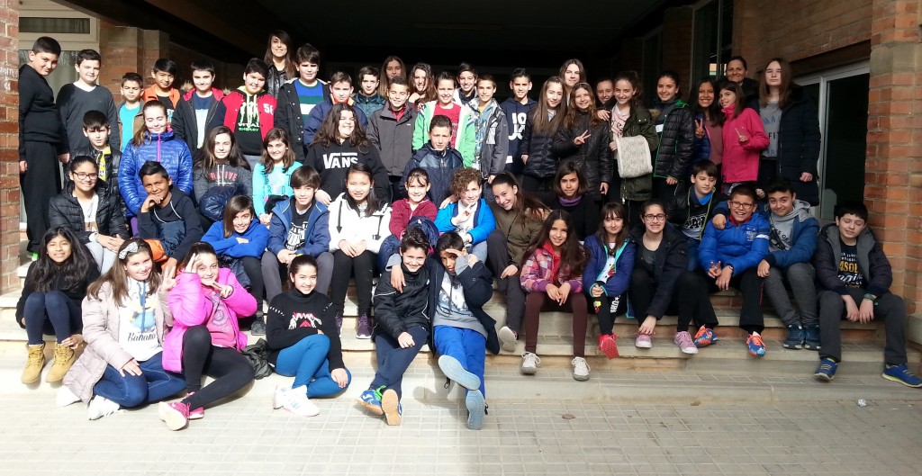 Alumnes de 6è de l'Escola  Andreu Castells