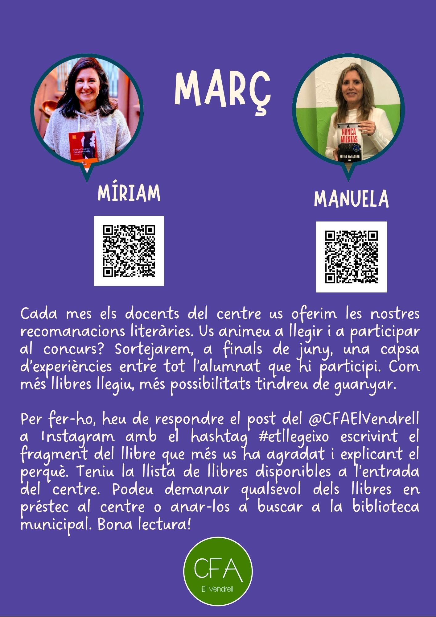 Recomanacions literàries març