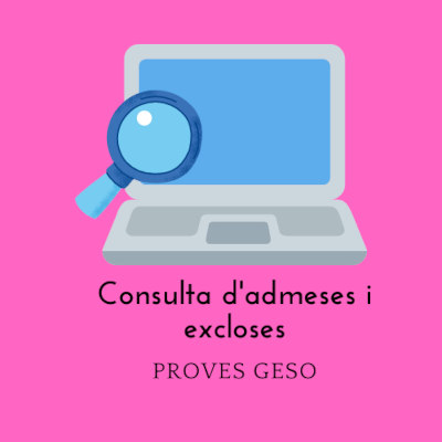 Consulta d'admeses a proves GESO 2022