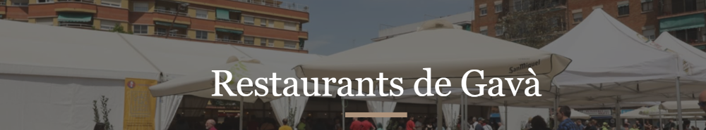 Restaurants de Gavà