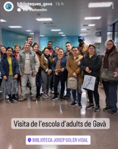 Visita del CFA Gavà a la Biblioteca Josep Soler Vidal
