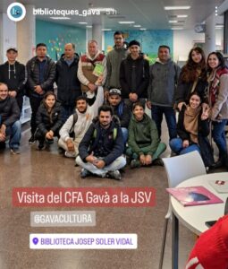 Visita del CFA Gavà a la Biblioteca Josep Soler Vidal