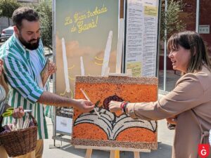 Panera de llavors presentada a la Fira d'Espàrrecs de Gavà