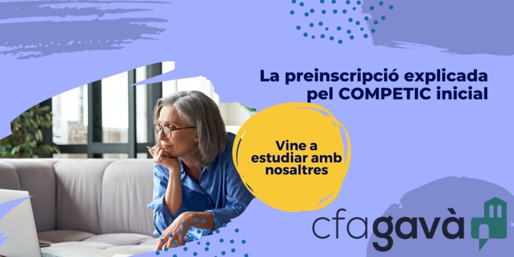 La preinscripció explicada pel COMPETIC 0