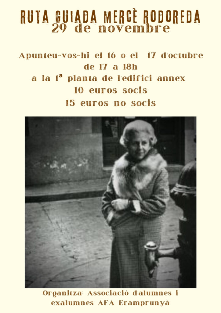 Ruta guiada Mercè Rodoreda