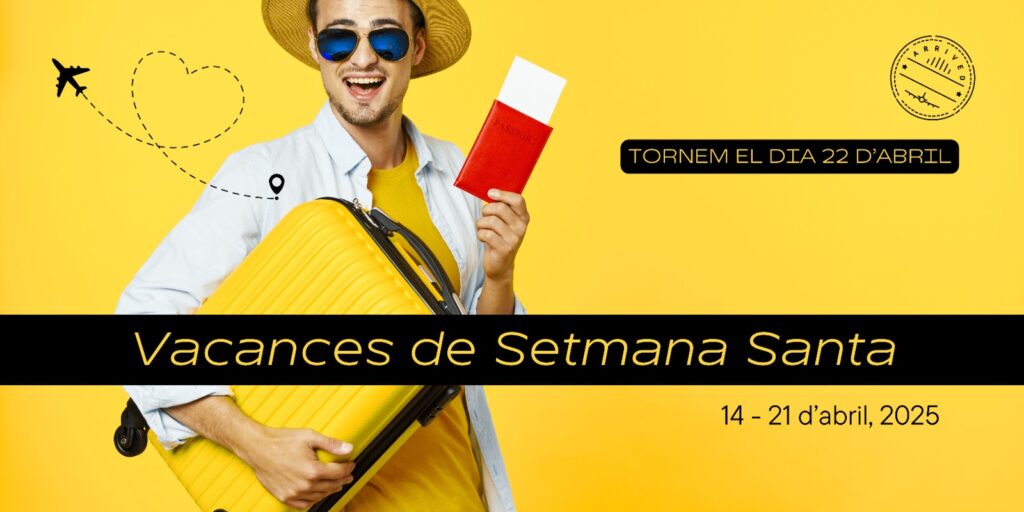 Bàner de vacances de Setmana Santa 2025 del CFA Gavà