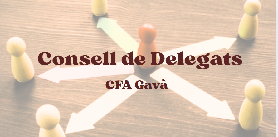 Bàner. Consell de delegats del CFA Gavà