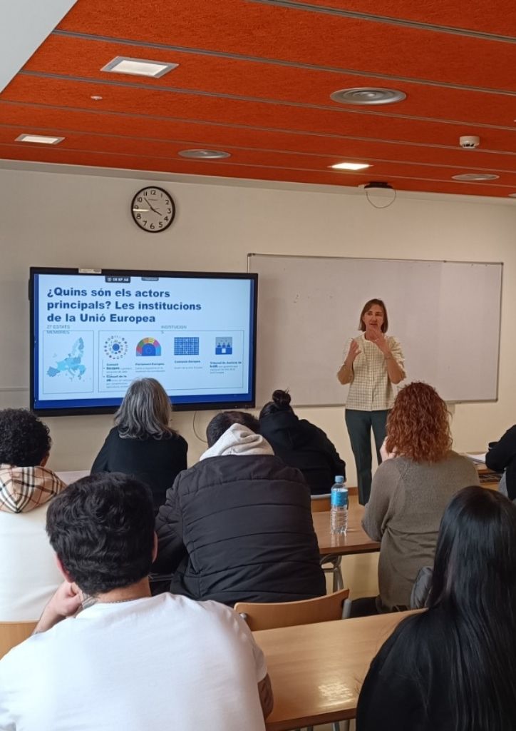 Alumnat del CFA Gavà a la xerrada sobre la UE