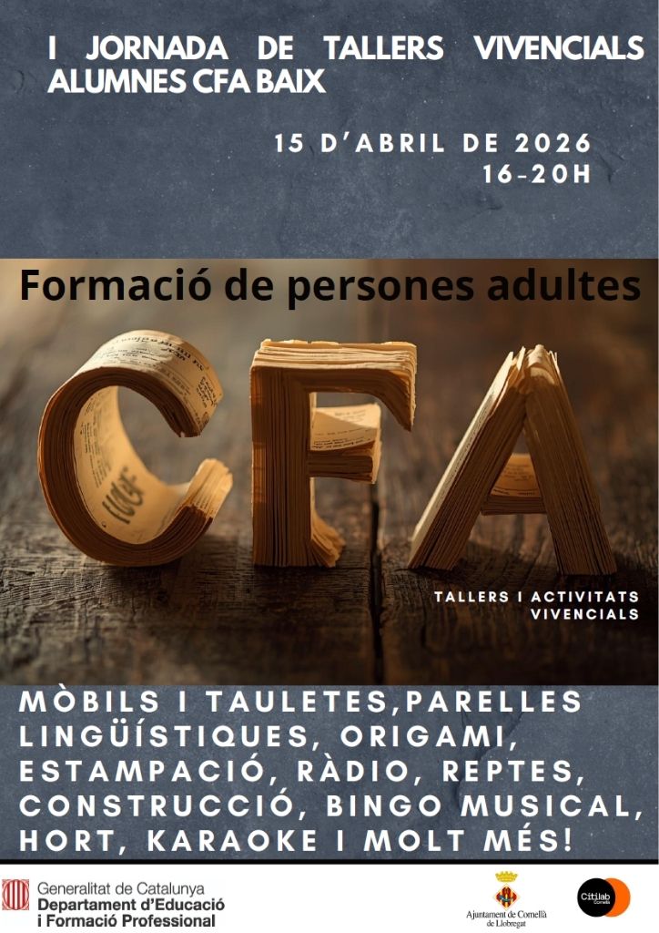 I Jornada de Tallers Vivencials a Cornellà: t’hi apuntes?