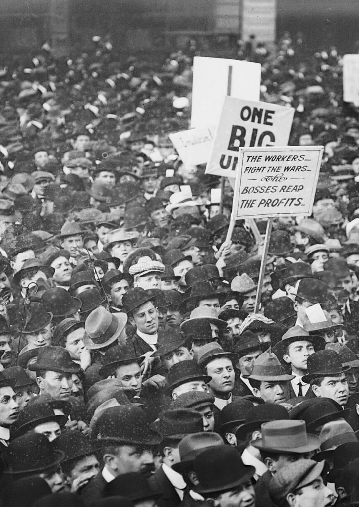 Socialists in Union Square, New York City, on 1 May 1912