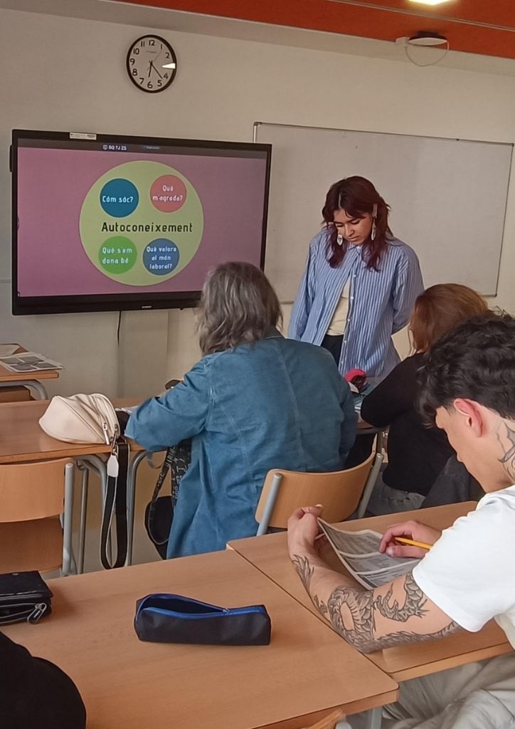 Alumnes a la jornada d'orientació