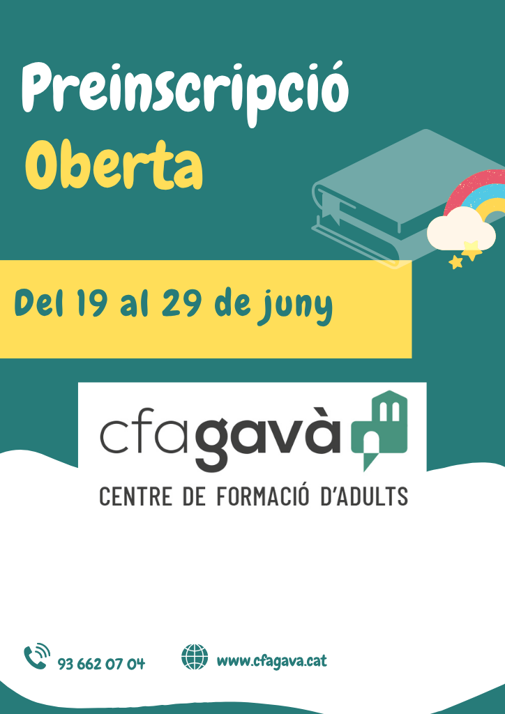 Cartell de la preinscripció