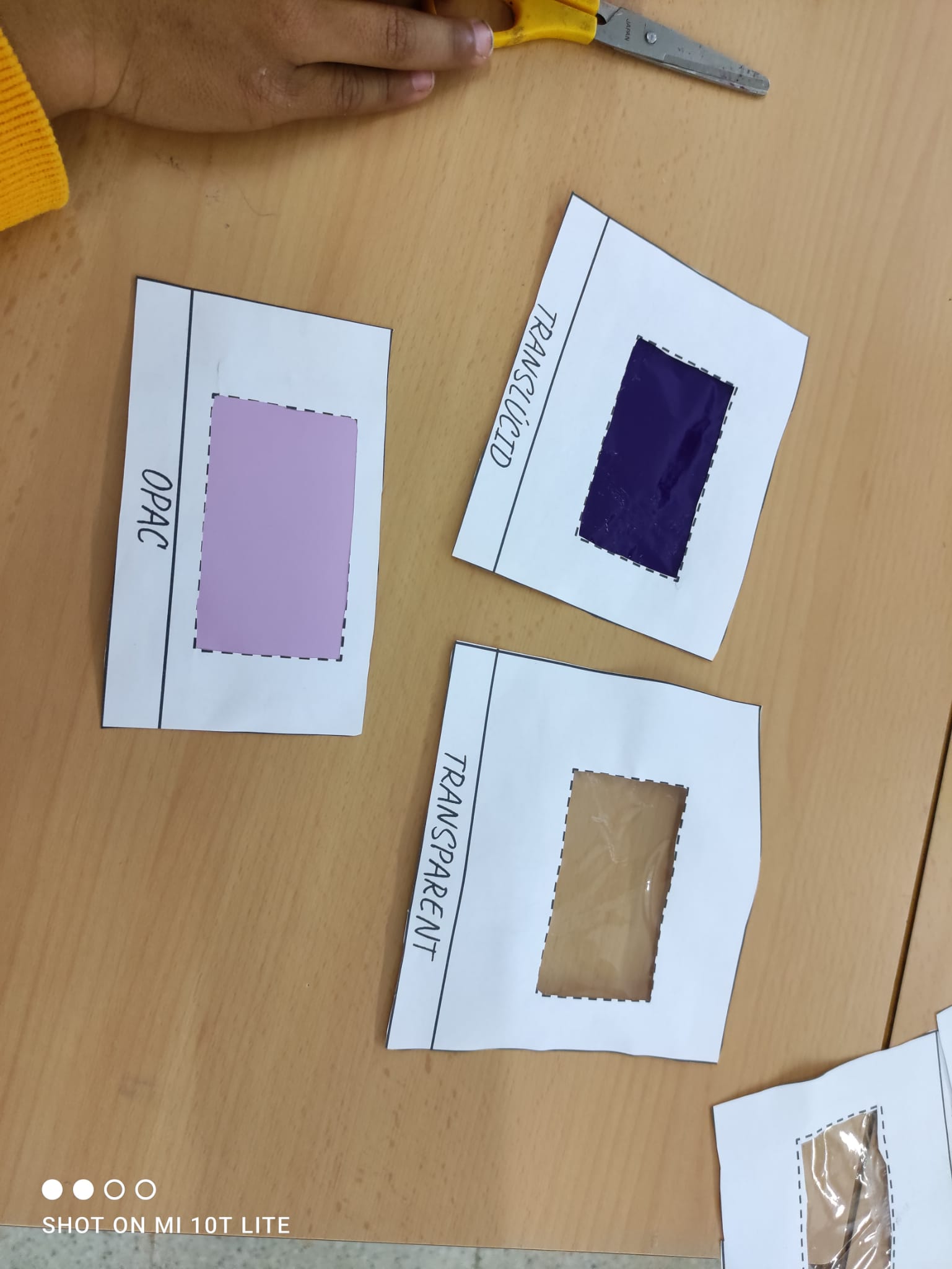 Opacs, Transparents i Translúcids