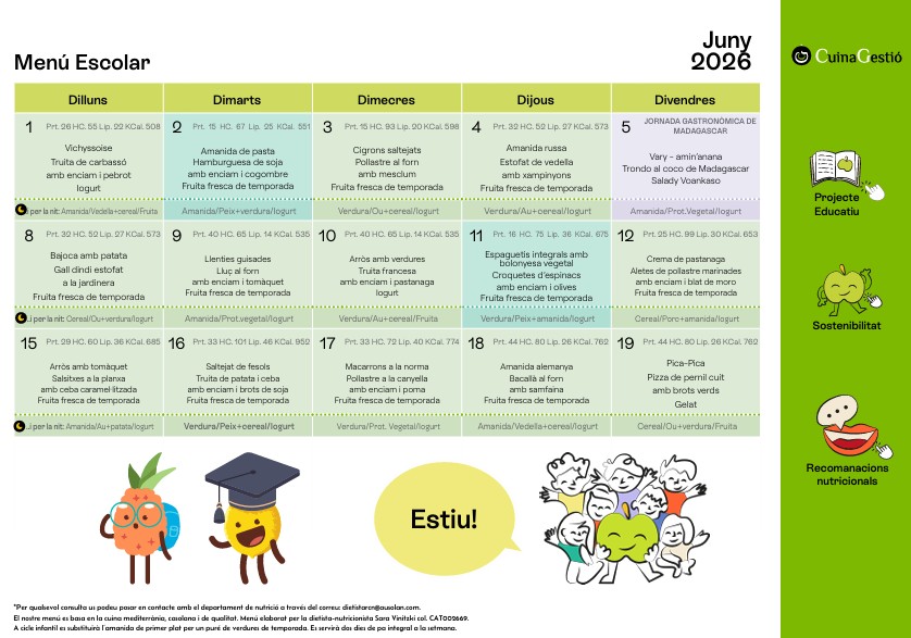 menú juny 2026
