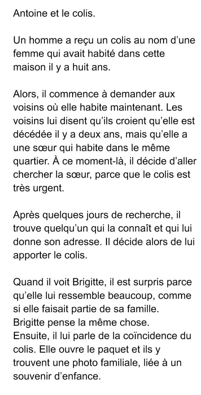 Antoine et le colis 1