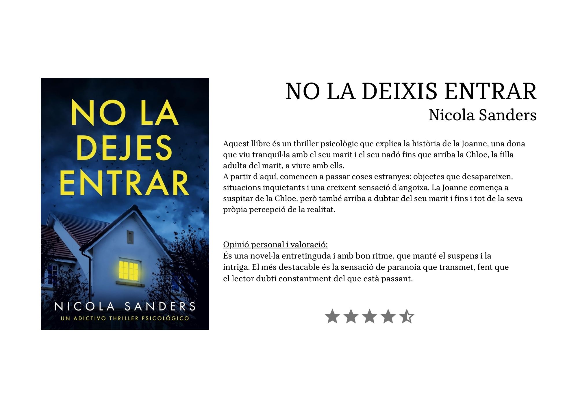 NO LA DEIXIS ENTRAR