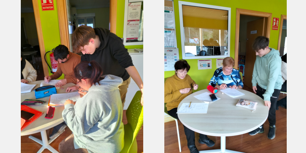 Més fotos resultat de les trobades amb els alumnes de l'Institut Vall d'Arús.