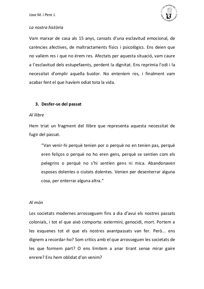 005 La nostra història ja estava escrita - Pere i Jose