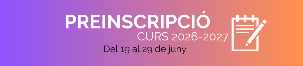 Preinscripció 2026-2027