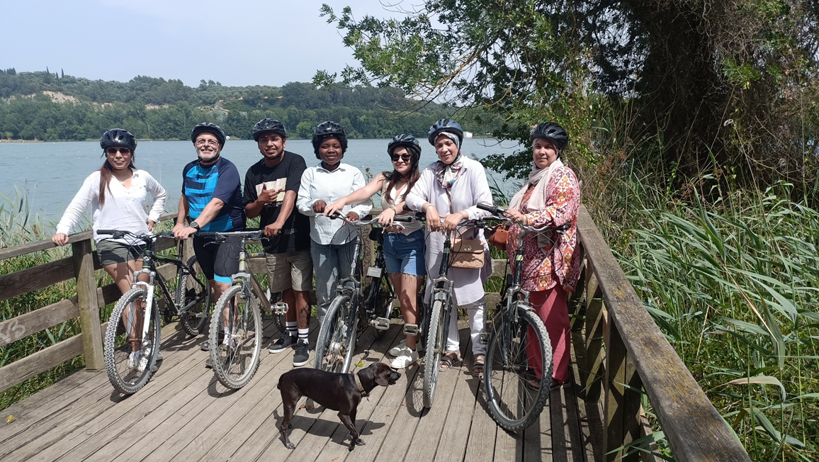 Bicicleta vora l'estany