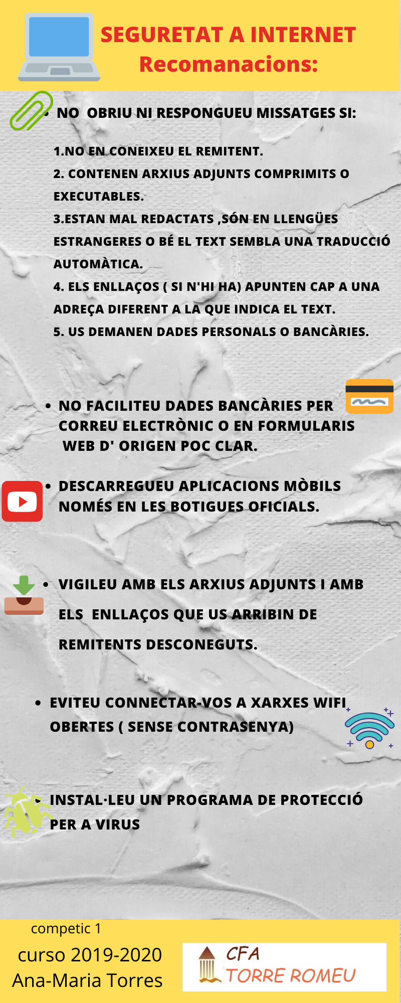 Seguretat a internet Ana-Maria Torres