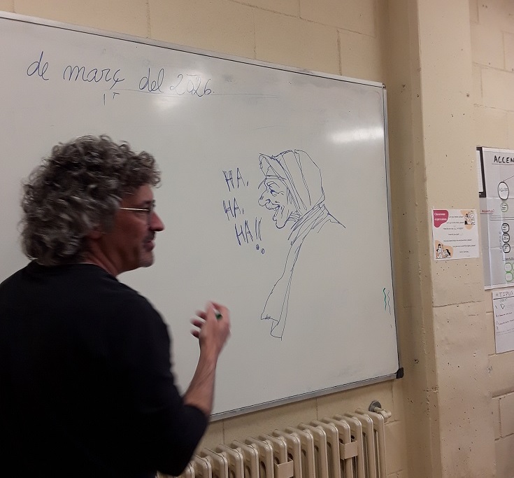 Xerrada d'Oriol Garcia Quera al CFA Tramuntana en el marc del cicle Autors a les aules