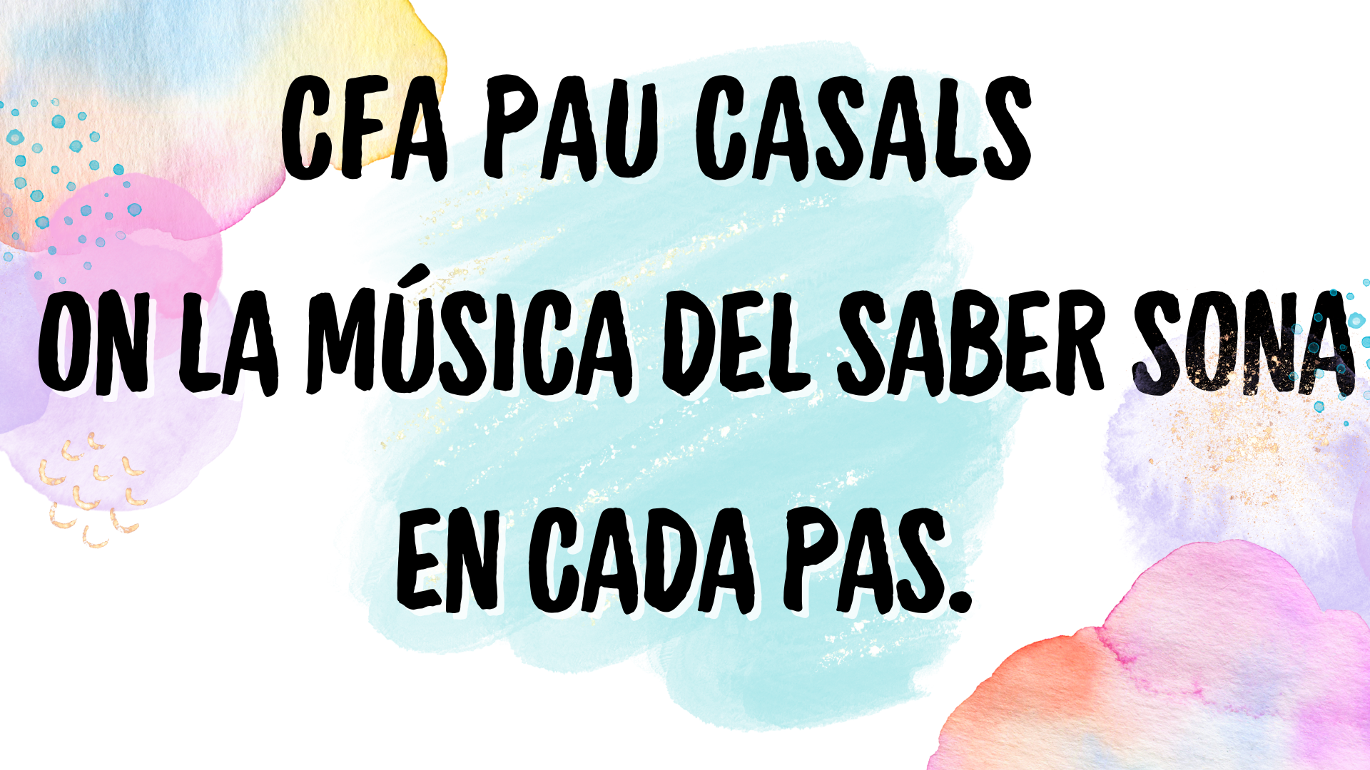 Presentacion de Proyecto Curso Trabajo Creativo Acuarela Infantil Multicolor