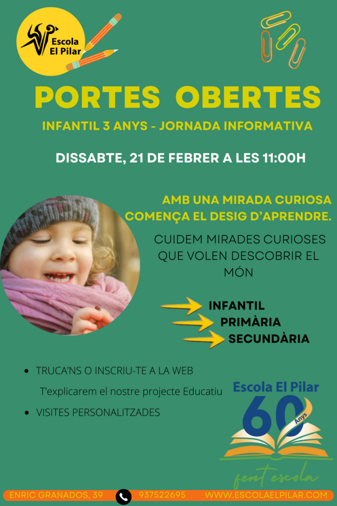 Portes Obertes Infantil 21 de Febrer de 2026