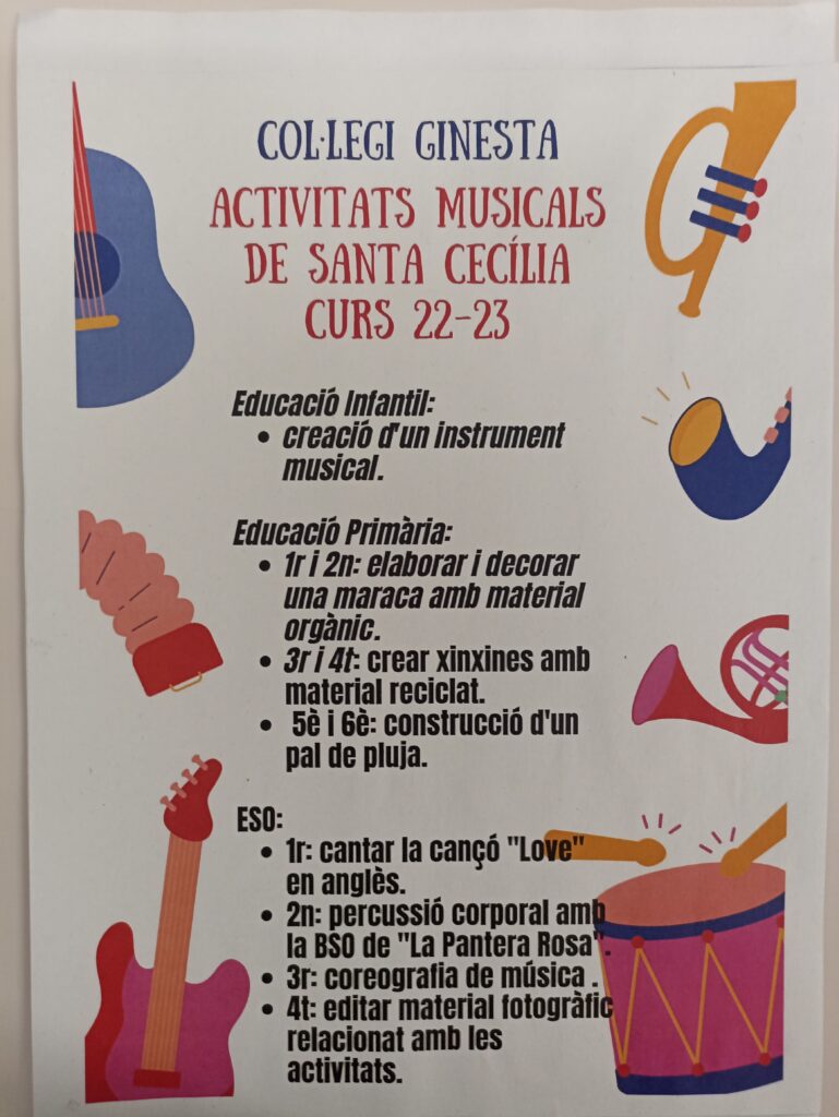 Activitats musicals de Santa Cecília.