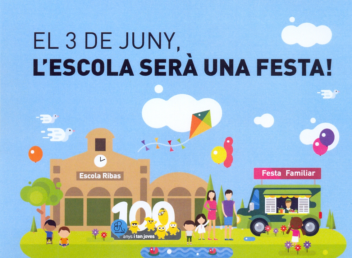 El 3 de juny, l'escola serà una festa!