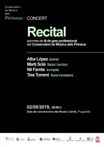 CMP2018_19 recital4 cartell