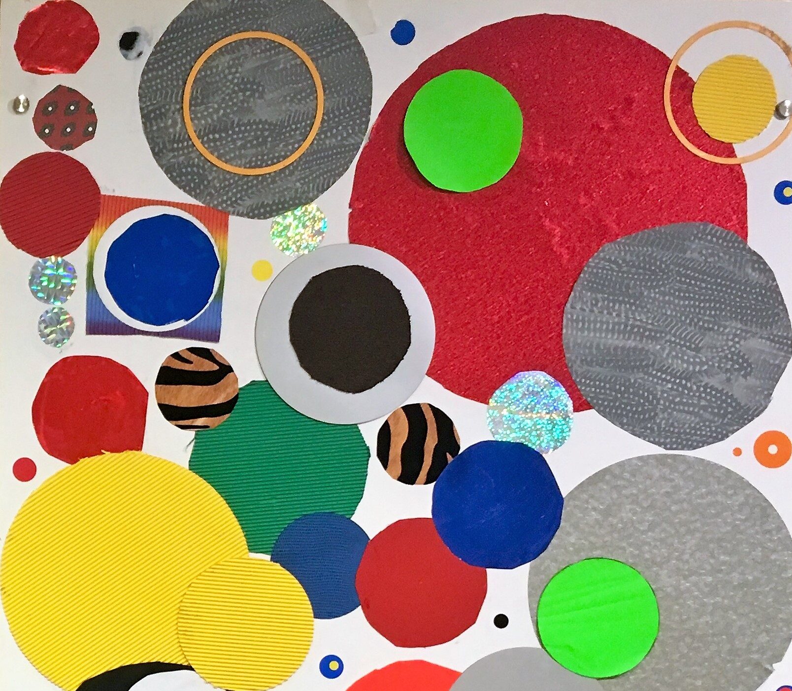 Mural de rodones de colors i textures