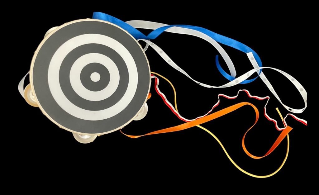 Pandereta amb cintes