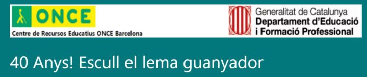 Logos ONCE i departament