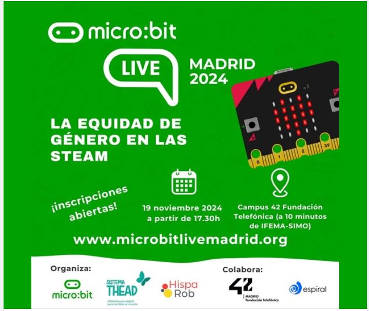 Cartell microbit live Madrid 2024