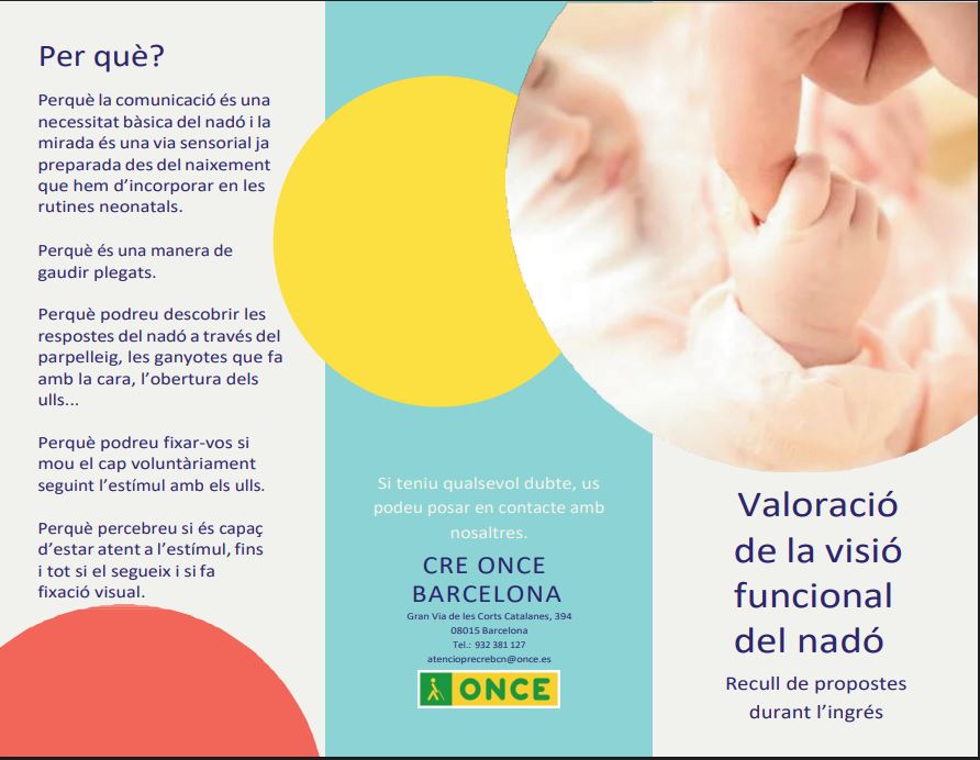 Tríptic Valoració de la visió funcional del nadó. Per què?