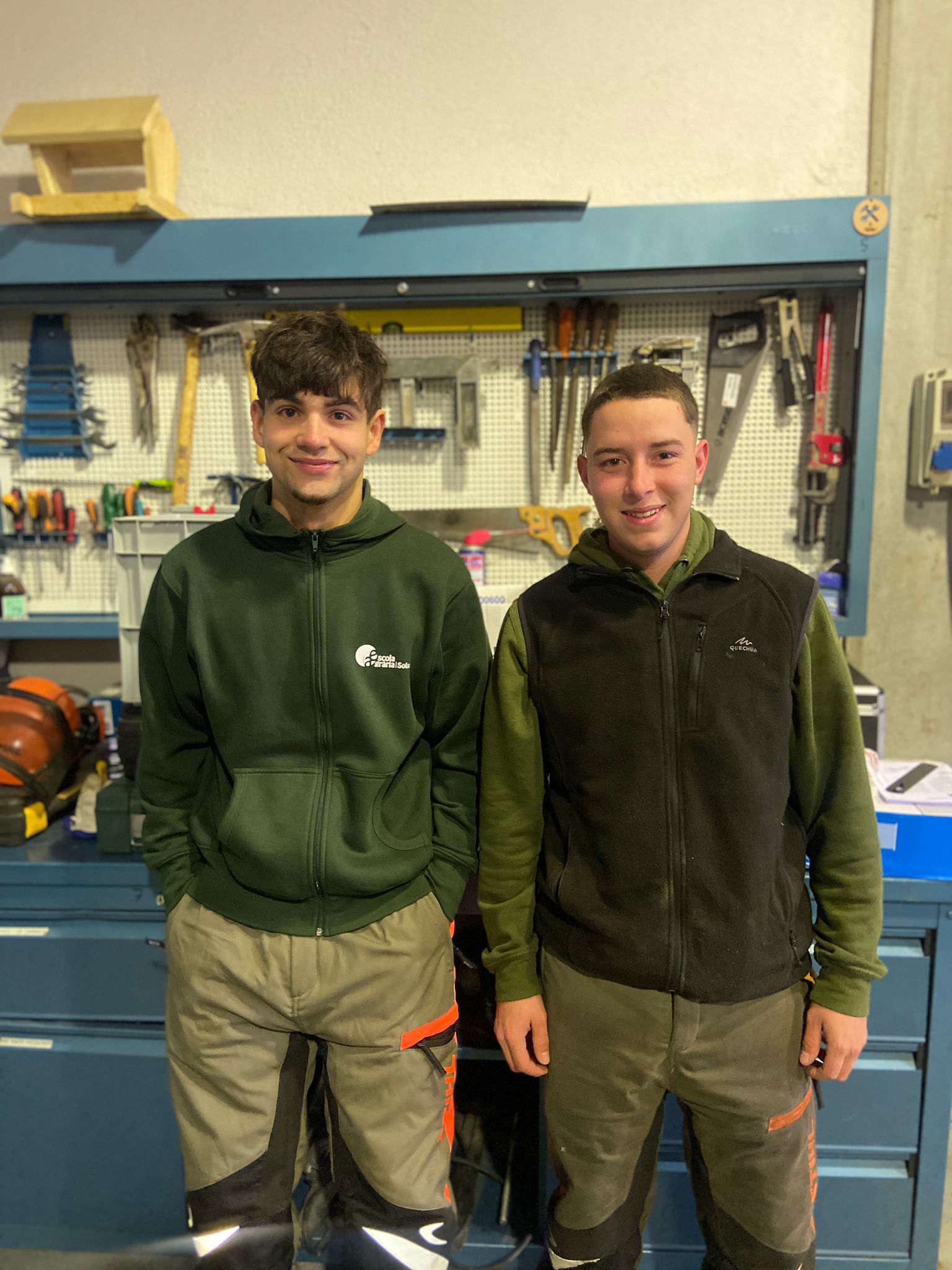 Ilyas Saoud i Jaume Flore, alumnes del