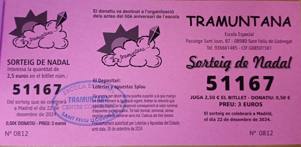 participació loteria Nadal