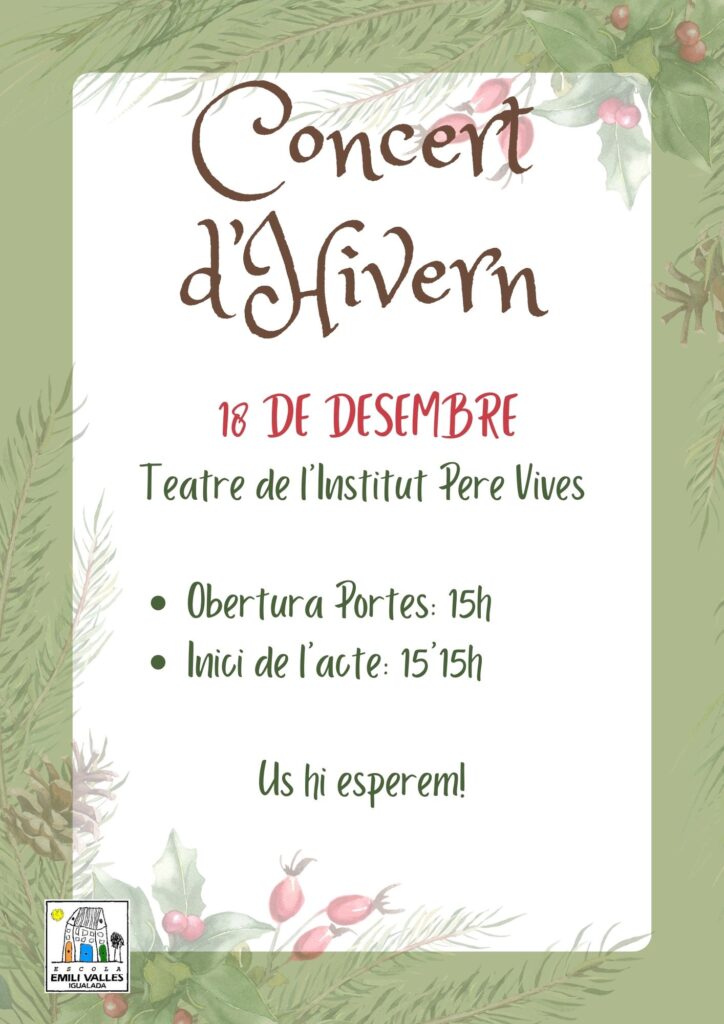 Cartell concert d'hivern