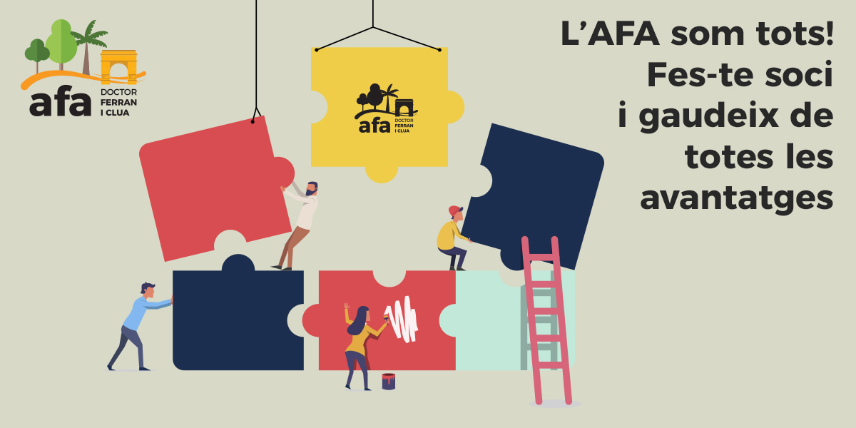 L'AFA som tots! Fes-te soci i gaudeix de totes les avantatges