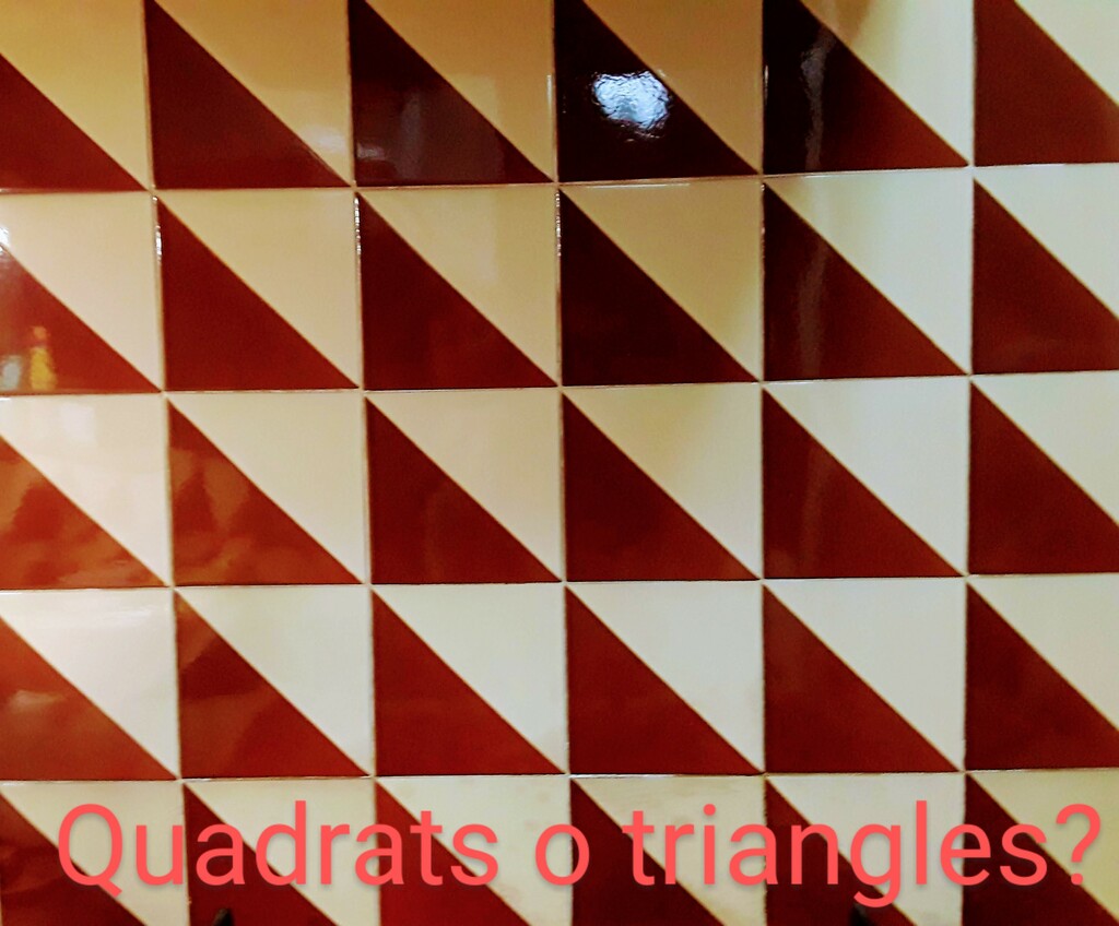 Blanca - Quadrats o triangles
