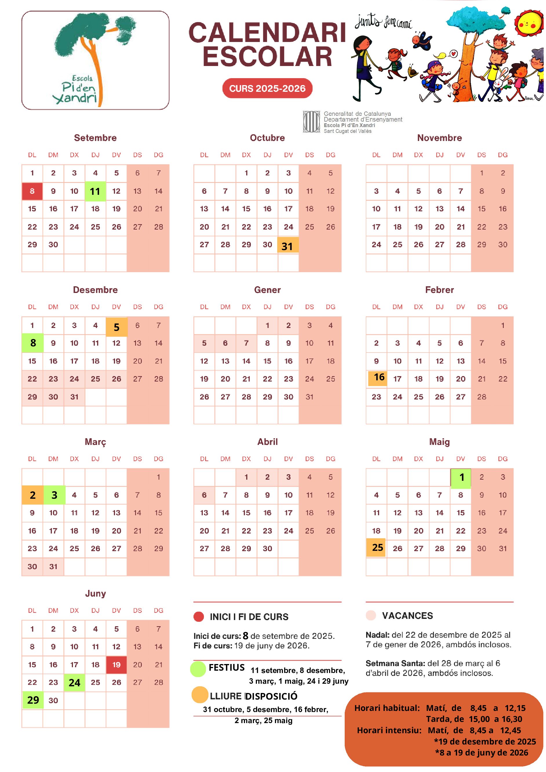 calendari escolar 25-26